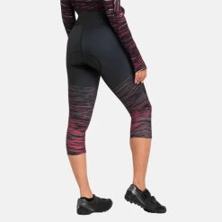 ODLO ZEROWEIGHT PRINT TIGHTS 3/4 W WINETASTING 22 -L'art de l'équipement du cyclisme. 9 102337 tights 3 4 zeroweight print winetasting 422211 15000 04