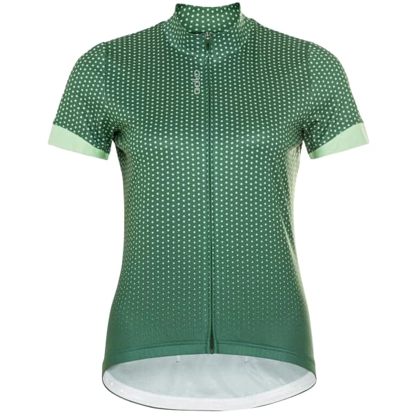 ODLO ESSENTIAL PRINT STAND-UP COLLAR S/S FZ W MYRTLE/HEMLOCK 22 1 ODLO ESSENTIAL PRINT STAND-UP COLLAR S/S FZ W MYRTLE/HEMLOCK 22