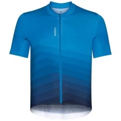 ODLO ZEROWEIGHT CHILL-TEC STAND-UP COLLAR S/S FZ INDIGO BUNTING/BLACK 22
