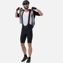 ODLO ZEROWEIGHT CHILL-TEC PRO TIGHTS SHORT SUSPENDERS BLACK 23 -L'art de l'équipement du cyclisme. 9 104553 422372 15000 03