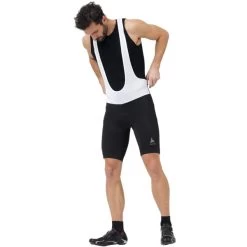 ODLO ESSENTIAL TIGHTS SHORT SUSPENDERS WHITE/BLACK 22 10 ODLO ESSENTIAL TIGHTS SHORT SUSPENDERS WHITE/BLACK 22 -L'art de l'équipement du cyclisme. 9 104559 essential tights short suspenders white black 422402 10001 05