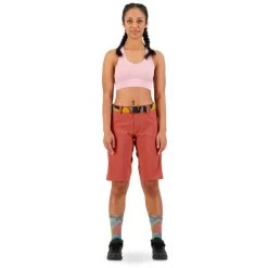 MONS ROYALE W VIRAGE BIKE SHORTS LOGO TERRACOTTA 22 -L'art de l'équipement du cyclisme. 9 108198 w virage bike shorts logo terracotta 100442 1169 240 05