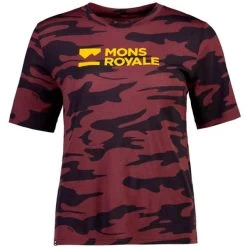 MONS ROYALE W ICON RELAXED TEE BRAND LOCK UP AOP CHOCOLATE CAMO 22