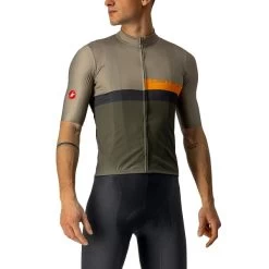 CASTELLI A BLOCCO JERSEY GREEN/GREEN KAKI 22