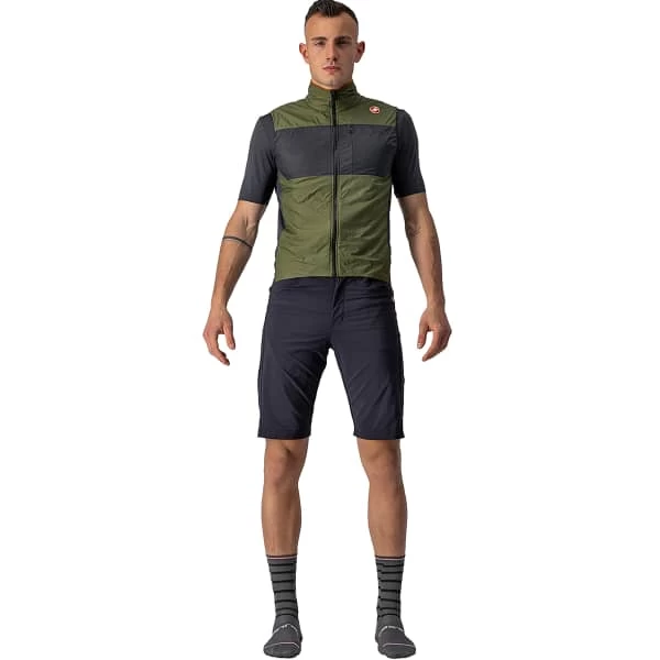 CASTELLI UNLIMITED PUFFY VEST GREEN KAKI/DARK GREY 22 2 CASTELLI UNLIMITED PUFFY VEST GREEN KAKI/DARK GREY 22 – Image 2