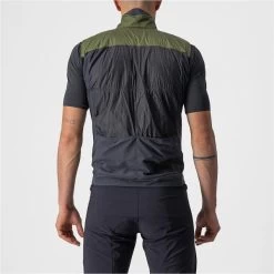 CASTELLI UNLIMITED PUFFY VEST GREEN KAKI/DARK GREY 22 8 CASTELLI UNLIMITED PUFFY VEST GREEN KAKI/DARK GREY 22 -L'art de l'équipement du cyclisme. 9 108360 unlimited puffy vert kaki gris fonce 4522010 316 03