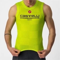 CASTELLI PRO MESH BL SLEEVELESS ELECTRIK YELLOW 22 8 CASTELLI PRO MESH BL SLEEVELESS ELECTRIK YELLOW 22 -L'art de l'équipement du cyclisme. 9 108364 sm pro mesh jaune electrique 4522033 383 05