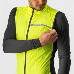 CASTELLI SQUADRA STRETCH VEST NEON YELLOW/DARK GREY 23 9 CASTELLI SQUADRA STRETCH VEST NEON YELLOW/DARK GREY 23 -L'art de l'équipement du cyclisme. 9 108385 squadra stretch jaune fluo gris fonce 4521512 032 04