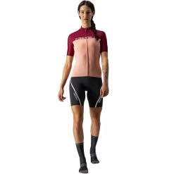 CASTELLI VELOCISSIMA JERSEY PEACH/BURGUNDY 22