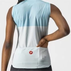 CASTELLI VELOCISSIMA SLEEVELESS W LIGHT BLUE/SKY BLUE 22 9 CASTELLI VELOCISSIMA SLEEVELESS W LIGHT BLUE/SKY BLUE 22 -L'art de l'équipement du cyclisme. 9 108392 sm velocissima bleu clair bleu ciel 4522066 498 04