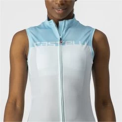 CASTELLI VELOCISSIMA SLEEVELESS W LIGHT BLUE/SKY BLUE 22 11 CASTELLI VELOCISSIMA SLEEVELESS W LIGHT BLUE/SKY BLUE 22 -L'art de l'équipement du cyclisme. 9 108392 sm velocissima bleu clair bleu ciel 4522066 498 06