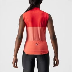 CASTELLI VELOCISSIMA SLEEVELESS W CORAIL/PINK 22 -L'art de l'équipement du cyclisme. 9 108393 sm velocissima corail rose 4522066 583 03