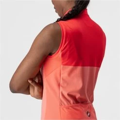 CASTELLI VELOCISSIMA SLEEVELESS W CORAIL/PINK 22 -L'art de l'équipement du cyclisme. 9 108393 sm velocissima corail rose 4522066 583 06