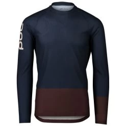 POC MTB PURE LS JERSEY TURMALINE NAVY/AXINITE BROWN 22