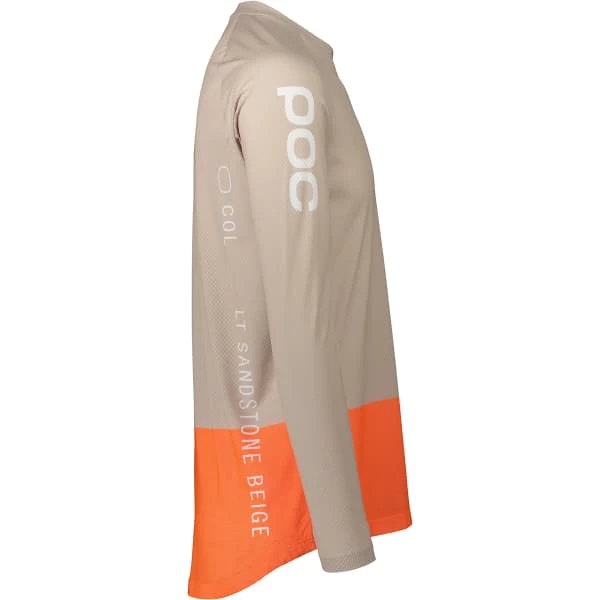 POC MTB PURE LS JERSEY LIGHT SANDSTONE BEIGE/ZINK ORANGE 23 3 POC MTB PURE LS JERSEY LIGHT SANDSTONE BEIGE/ZINK ORANGE 23 – Image 3