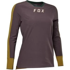 FOX W DEFEND THERMAL JERSEY MEDIUM BROWN 23