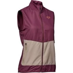 FOX W RANGER WIND VEST DARK MAROON 23