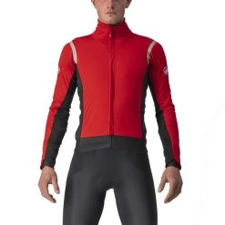 CASTELLI ALPHA ROS 2 JACKET RED/SILVER REFLEX-DARK GRAY 23