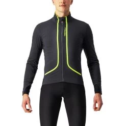 CASTELLI FLIGHT JKT AIR DARK GRAY/ELECTRIC LIME 23