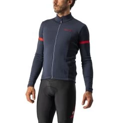 CASTELLI FONDO 2 JERSEY FZ SAVILE BLUE/RED REFLEX 23