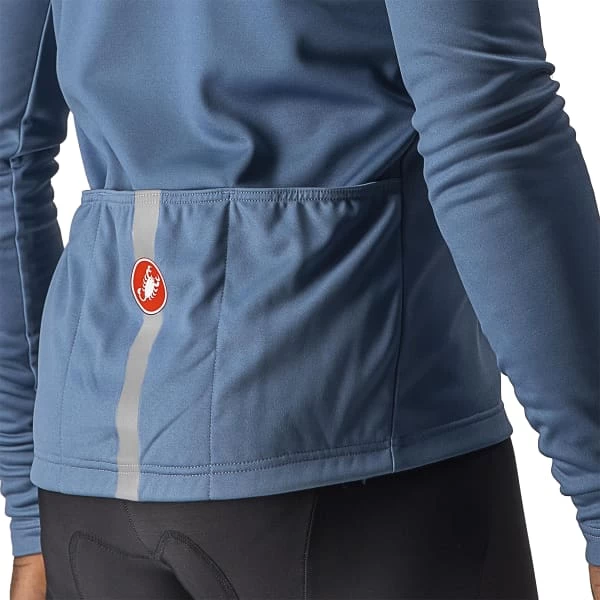 CASTELLI FONDO 2 JERSEY FZ STEEL BLUE/BLUE REFLEX 23 3 CASTELLI FONDO 2 JERSEY FZ STEEL BLUE/BLUE REFLEX 23 – Image 3