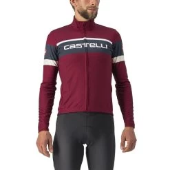 CASTELLI PASSISTA JERSEY BORDEAUX/SAVILE BLUE-CHALK 23