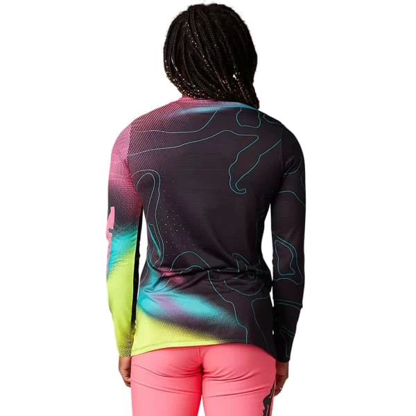 FOX FLEXAIR LS JERSEY LUNAR W BLACK/PINK 23 2 FOX FLEXAIR LS JERSEY LUNAR W BLACK/PINK 23 – Image 2