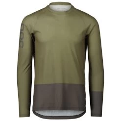 POC MTB PURE LS JERSEY EPIDOTE GREEN/SYLVANITE GREY 23