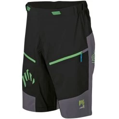 KARPOS RAPID BAGGY SHORT BLACK/DARK GREY/GREEN FLUO 22