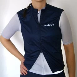 MATCHY CYCLING GILET BLEU MARINE 21 -L'art de l'équipement du cyclisme. 9 89156 gilet bleu marine gilet bm 06