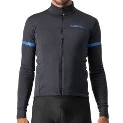 CASTELLI FONDO 2 JERSEY FZ LIGHT BLACK/BLUE REFLEX 21