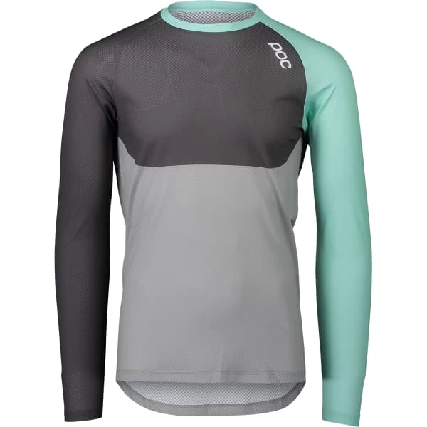 POC MTB PURE LS JERSEY LT FLUORITE GREEN/SYLVANITE GREY/ALLOY GREY 21 1 POC MTB PURE LS JERSEY LT FLUORITE GREEN/SYLVANITE GREY/ALLOY GREY 21